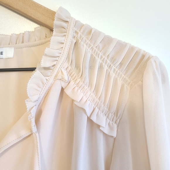 Rose and Olive long sleeve tie front blouse blush - Picture 8 of 8